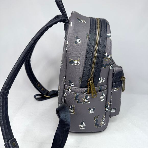 Loungefly Spooked Mickey Heart Logo Boxlunch Exclusive Mini Backpack - Picture 8 of 10